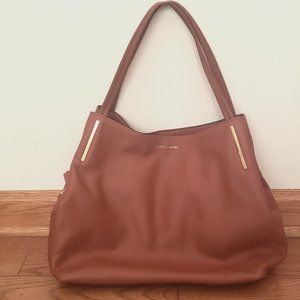 Vince Camuto Leather Rust Shoulder Bag